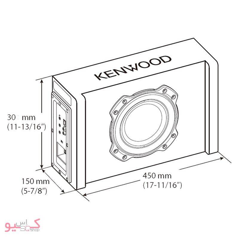 Kenwood PA-W801B Car Subwoofer