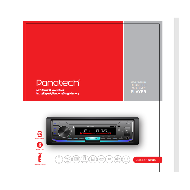 Panatech P-CP303 Car Audio