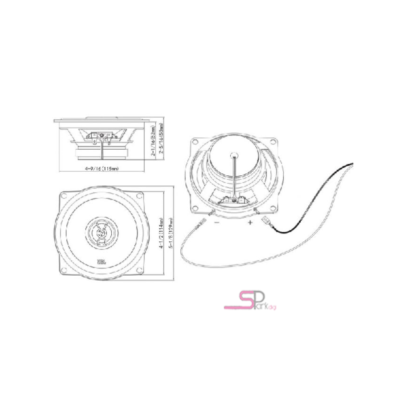 JBL STAGE2 524 Car Speaker