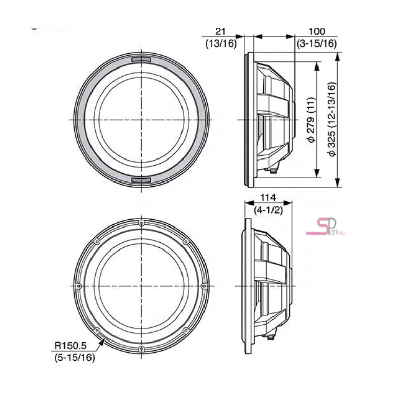 Kenwood KFC-WPS1200F  Car Subwoofer