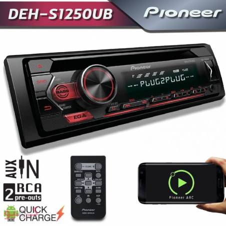 Pioneer DEH-S1250UB Car Audio